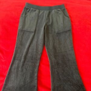Art Class Girls Velour Flare Black Pants Size L(10-12)